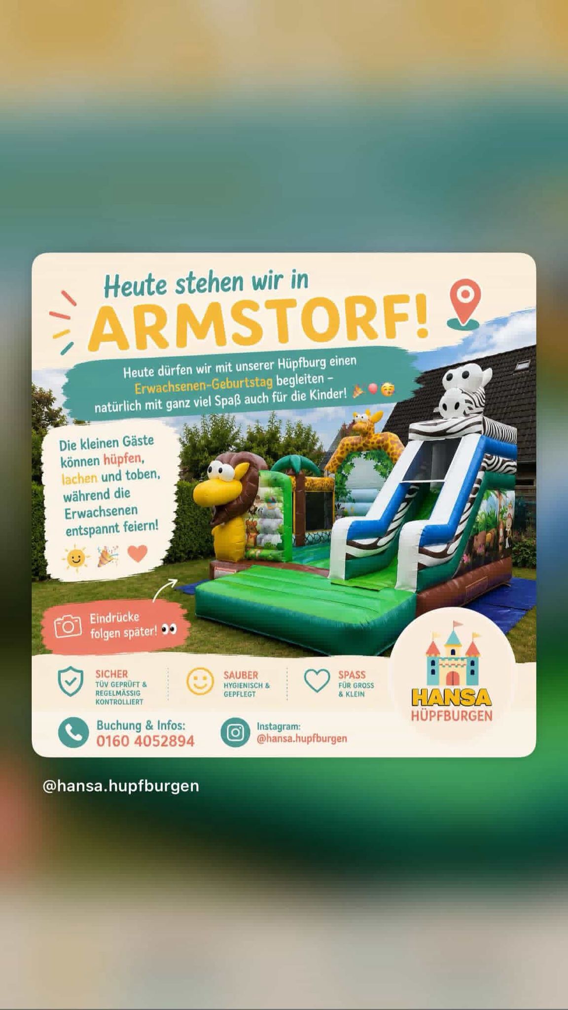 Hüpfburg in Armstorf